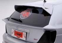 01-03 Honda Civic Wings West Paintable Wings - W-Type w/ L.E.D. and Stainless Steel Endcaps