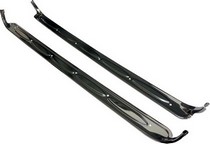 60-66 Chevrolet/GMC Trucks Woodall Door Sill Plates - Chrome