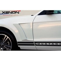 2010-2014 Ford Mustang GT, V-8, & V-6 Models Xenon Front Fender Reverse Scoop Kit (Urethane)