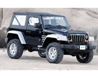 2007-2014 Jeep JK Wrangler X & Sahara Models Xenon Fender Flares - Step Down Design Fender Flare Extension Kit (Urethane)