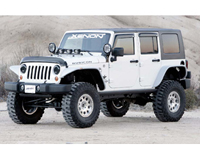 2007-2014 Jeep JK Wrangler 2Dr Models Xenon Fender Flares - Tubular Flat Panel Design Fender Flare Kit (Urethane)