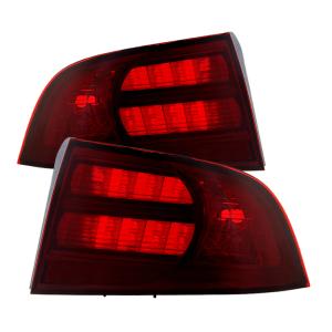 Acura TL 04-08 Xtune OEM Style Tail Lights - Red Smoked
