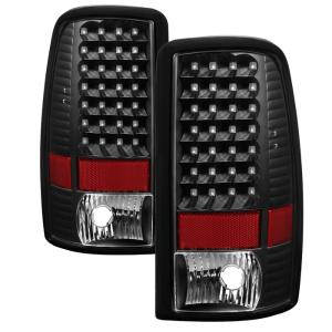 Chevy Suburban 00-06, Chevy Tahoe 00-06, GMC Yukon/ Yukon Denali 00-06  ( Lift Gate Only) Xtune Euro Style Tail Lights - Black