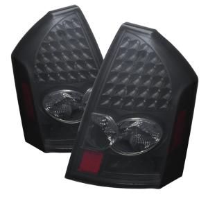 Chrysler 300 05-07 Xtune LED Tail Lights - Black Smoke