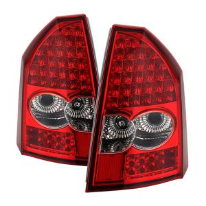 Chrysler 300 05-07 Xtune LED Tail Lights - Red Clear