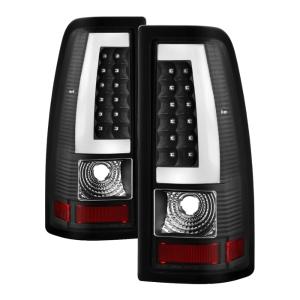 Chevy Silverado 1500/2500/3500 03-06 / GMC Sierra 1500/2500/3500 03-06 Xtune Light Bar Style LED Tail Lights - Black