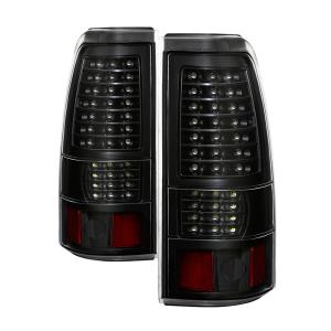 Chevy Silverado 1500/2500 99-02  (Not Fit Stepside), GMC Sierra 1500/2500/3500 99-03 Xtune LED Tail Lights - Black