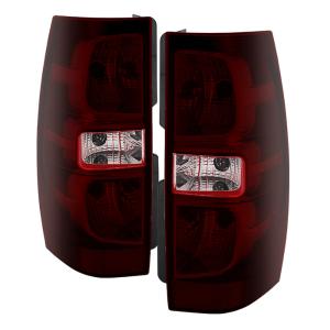 Chevy Suburban 07-13 ( 08-13 excluding Hybrid Models ), Chevy Tahoe 07-13 ( 08-13 excluding Hybrid Models ) Xtune OEM Style Tail Lights - Red Smoked