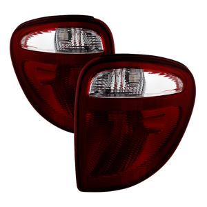 Dodge Caravan 01-07/Dodge Grand Caravan 01-07, Chrysler Town & Country 01-07 Xtune OEM Style Tail Lights - Dark Red