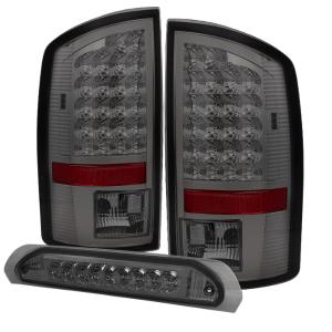 Dodge Ram 02-06 / 1500 / Ram 2500/3500 03-06 Xtune LED Tail Lightwith LED 3rd Brake Lamps- Smoked