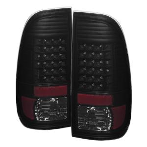 Ford F150 Styleside 97-03, F250 Super Duty 99-07, F350 Super Duty 99-07 Xtune LED Tail Lights - Black Smoke