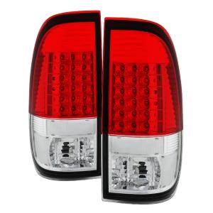 Ford F150 Styleside 97-03, F250 Super Duty 99-07, F350 Super Duty 99-07 Xtune LED Tail Lights - Red Clear