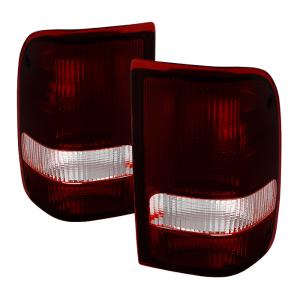 Ford Ranger 93-97 Xtune OE Style Tail Lights - Red Smoked