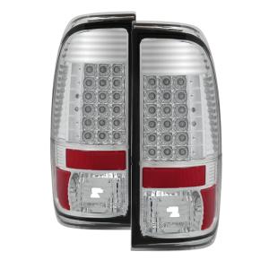 Ford Super Duty F-250 08-16, Ford Super Duty F-350 08-16 Xtune LED Tail Lights - Chrome