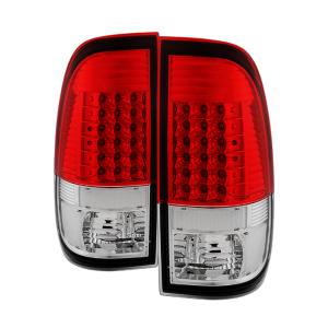 Ford Super Duty F-250 08-16, Ford Super Duty F-350 08-16 Xtune LED Tail Lights - Red Clear