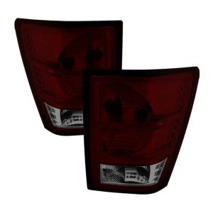 Jeep Grand Cherokee 07-10 Xtune OEM Style Tail Lights -Red Smoked