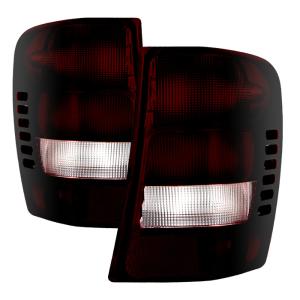 Jeep Grand Cherokee 1999-2002 / Grand Cherokee 2003 (Built Before 11/02 Production Date) Xtune OEM Style Tail Lights - Red Smoked