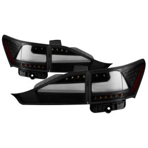 Lexus CT200h 2011-2014 Light Bar Style Xtune LED Tail Lights -Black Smoked