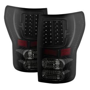 Toyota Tundra 07-13 Xtune LED Tail lights - Black Smoke