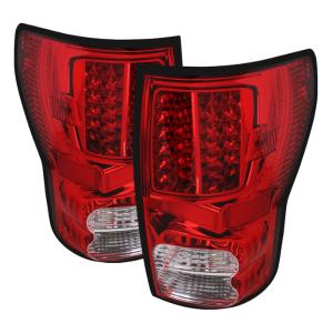 Toyota Tundra 07-13 Xtune LED Tail lights - Red Clear