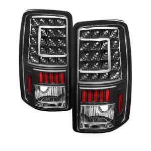 Chevy Suburban 1500/2500 00-06, Chevy Tahoe 1500/2500 00-06, GMC Yukon/Yukon XL 00-06  / GMC Yukon Denali/Denali XL 01-06  ( Lift Gate Style Only ) Xtune Version 2 C Shape LED Tail Lights - Black