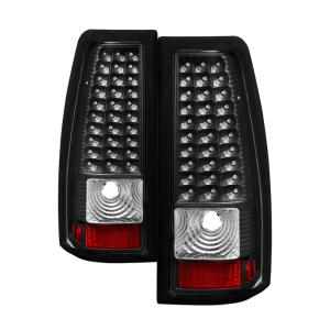 Chevy Silverado 1500/2500/3500 99-02, GMC Sierra 1500/2500/3500 99-03 Xtune LED Tail Lights - Black