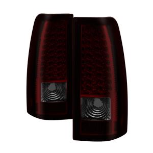 Chevy Silverado 1500/2500/3500 99-02, GMC Sierra 1500/2500/3500 99-03 Xtune LED Tail Lights - Red Smoke