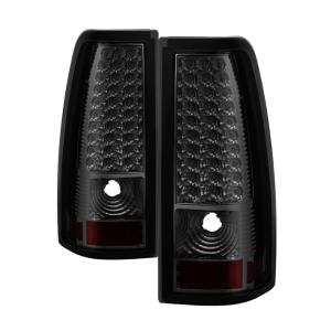 Chevy Silverado 1500/2500/3500 99-02, GMC Sierra 1500/2500/3500 99-03 Xtune LED Tail Lights - Smoke