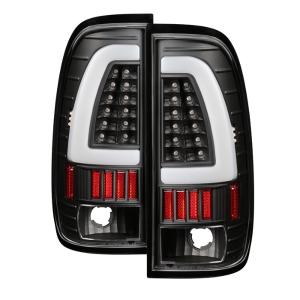 Ford F150 Styleside 97-03, F250 Super Duty 99-07, F350 Super Duty 99-07 Xtune Light Bar LED Tail Lights - Black