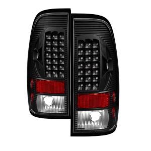 Ford F150 Styleside 97-03, F250 Super Duty 99-07, F350 Super Duty 99-07 Xtune LED Tail Lights - Black