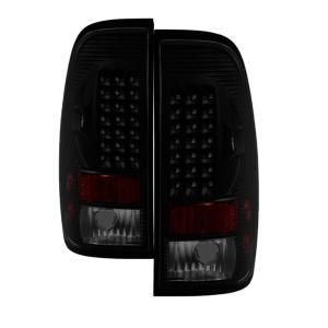 Ford F150 Styleside 97-03, F250 Super Duty 99-07, F350 Super Duty 99-07 Xtune LED Tail Lights - Black Smoke