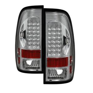 Ford F150 Styleside 97-03, F250 Super Duty 99-07, F350 Super Duty 99-07 Xtune LED Tail Lights - Chrome