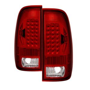 Ford F150 Styleside 97-03, F250 Super Duty 99-07, F350 Super Duty 99-07 Xtune LED Tail Lights - Red Smoke