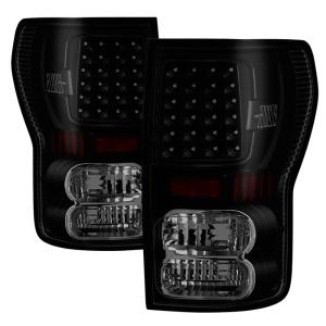 Toyota Tundra 07-13 Xtune LED Tail lights - Black Smoke