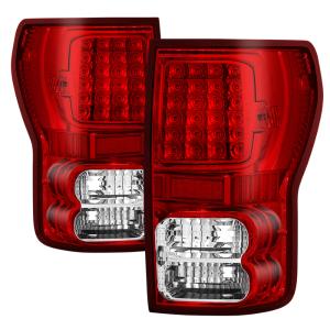 Toyota Tundra 07-13 Xtune LED Tail lights - Red Clear