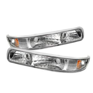 Chevy Silverado 99-02, Chevy Tahoe 00-06, Chevy Suburban 00-06 Xtune Amber Bumper Lights - Euro