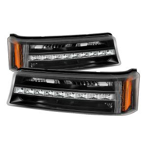 Chevy Silverado 03-06, Avalanche 02-06  ( Does not fit with Body Cladding Model ) Xtune LED Bumper Lights - Black