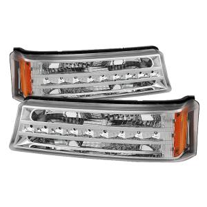 Chevy Silverado 03-06, Avalanche 02-06  ( Does not fit with Body Cladding Model ) Xtune LED Bumper Lights - Chrome