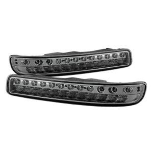 GMC Sierra 99-06  ( Does not fit Denali Model ), Yukon 00-06  ( Does not fit Denali Model ) Xtune Full LED Bumper Lights- Smoke