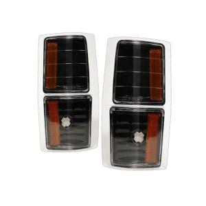 Chevy C/K Pickup 94-98 Xtune Amber Corner Lights 4 PCS - Black