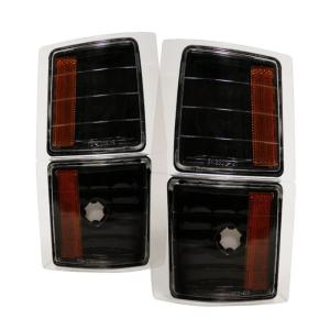 GMC C/K 94-98 Xtune Amber Corner Lights 4 PCS - Black