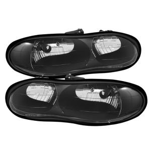 Chevy Camaro 98-02 Xtune Crystal Headlights - Black