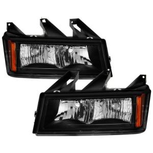 Chevy Colorado 04-12, GMC Canyon 04-12 Xtune OEM Style headlights - Black