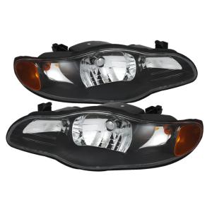 Chevy Monte Carlo 00-05 Xtune Crystal Headlights - Black