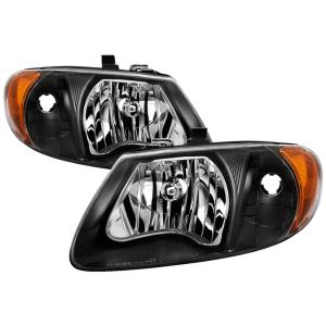 Dodge Caravan & Grand Caravan 01-07, Chrysler Town & Country (except â05-07  119ââ long wheel base) 01-07, Chrysler Voyager & Grand Voyager 01-03 Xtune Crystal Headlights - Black