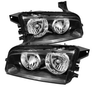 Dodge Charger 06-10  Halogen Only (Does Not Fit HID Model) Xtune Headlights - Black