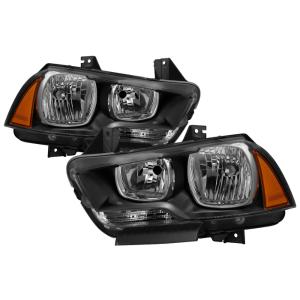 Dodge Charger 2011-2014 Halogen Only (Does Not Fit HID Model) Xtune Headlights - Black