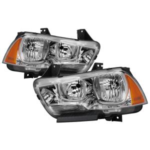 Dodge Charger 2011-2014 Halogen Only (Does Not Fit HID Model) Xtune Headlights - Chrome