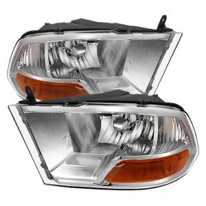 Dodge Ram 1500 09-12  ( Non Quad Headlights ) Xtune Crystal Headlights - Chrome