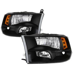 Dodge Ram 1500 09-17 / Ram 2500 3500 10-17  Halogen Models ( Does not Fit factory projector LED style) Xtune OEM Style Headlights - Black